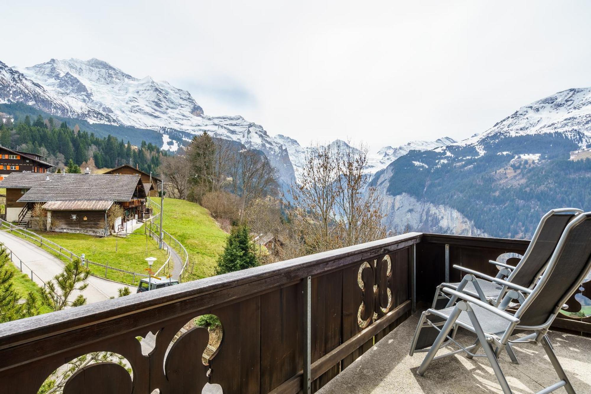 Chalet Bergkristall Венген Экстерьер фото
